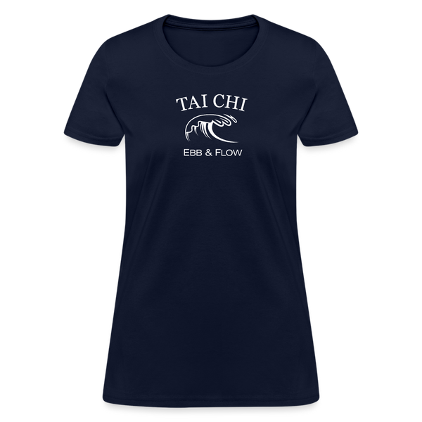 Tai Chi Ebb & Flow Women's T-Shirt - navy