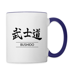 Bushido Coffee Mug - white/cobalt blue