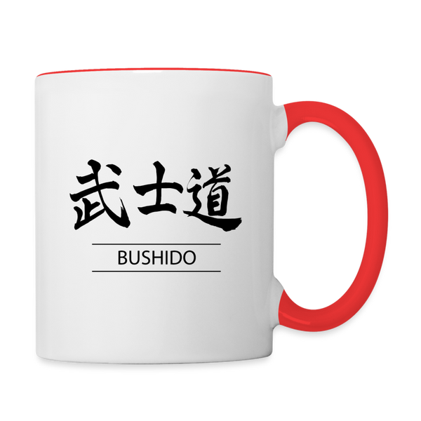 Bushido Coffee Mug - white/red
