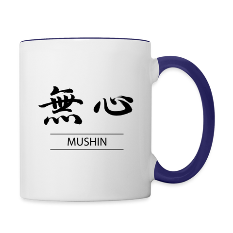 Mushin Coffee Mug - white/cobalt blue