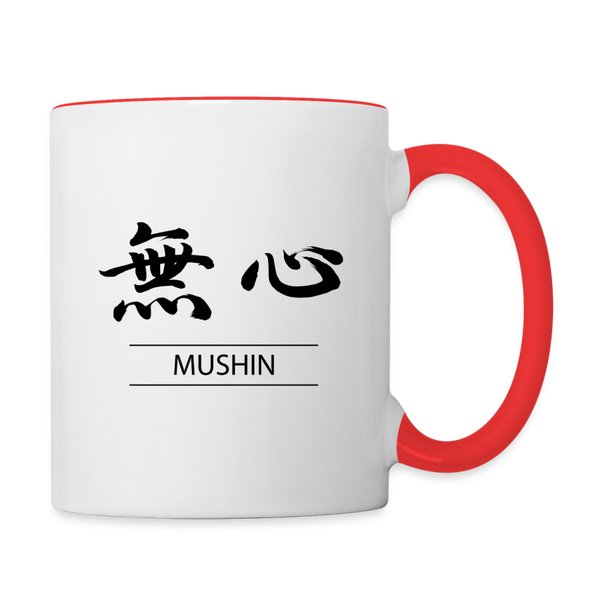 Mushin Coffee Mug - white/red
