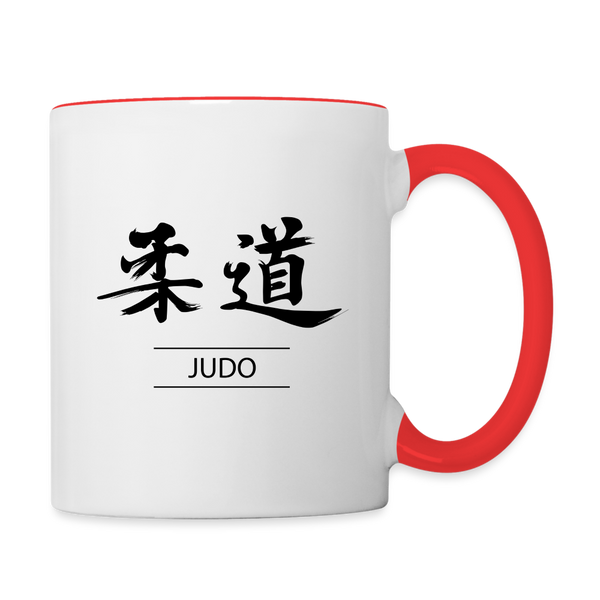 Judo Coffee Mug - white/red