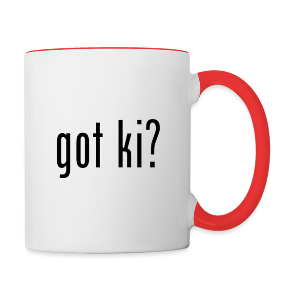 Got Ki? Coffee Mug - white/red
