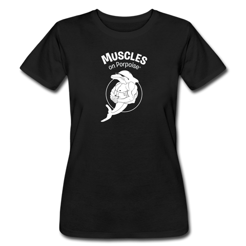 Muscles on Porpoise® Women's Jersey T-Shirt - black